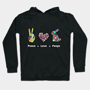 Peace, love, peeps Hoodie